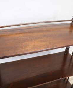 Turned Oak Wood Étagère - Top Wood Detail - Styylish