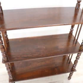 19th Century Louis Philippe Turned Oak Wood Étagère / Shelves