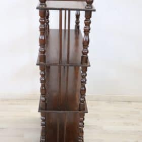 19th Century Louis Philippe Turned Oak Wood Étagère / Shelves