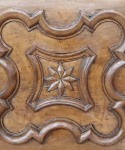 Carved Walnut Antique Kneeler - Wood Detail - Styylish