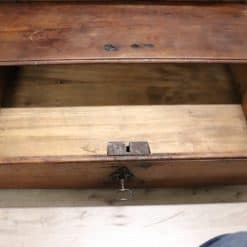 Carved Walnut Antique Kneeler - Bottom Compartment Opened - Styylish