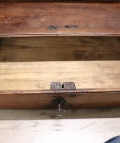 Carved Walnut Antique Kneeler - Bottom Compartment Opened - Styylish