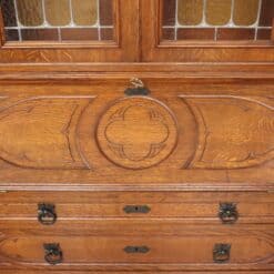 Gothic Style Solid Oak Cabinet - Wood Detail - Styylish