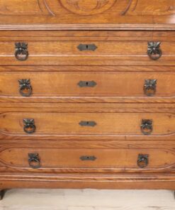 Gothic Style Solid Oak Cabinet - Drawer Detail - Styylish