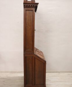 Gothic Style Solid Oak Cabinet - Side Angle - Styylish