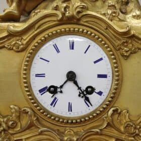 19th Century Ormolu Gilt Bronze Antique Table Clock