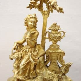 19th Century Ormolu Gilt Bronze Antique Table Clock