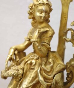 Antique Table Clock - Bronze Lady - Styylish