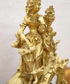 Antique Table Clock - Figure Detail - Styylish