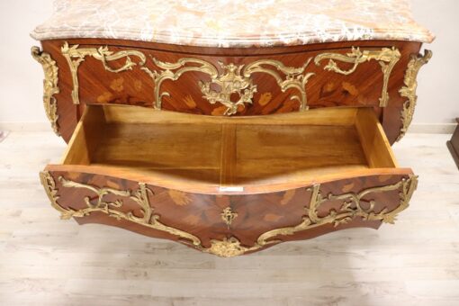 Bronze Antique Chest of Drawers - Drawer Interior - Styylish