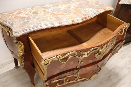 Bronze Antique Chest of Drawers - Drawer Interior Detail - Styylish