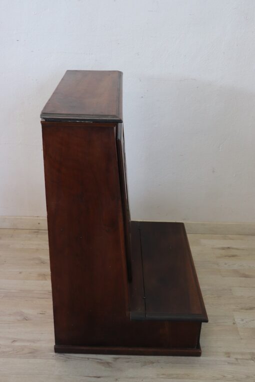 Inlaid Walnut Antique Kneeler - Side Profile - Styylish