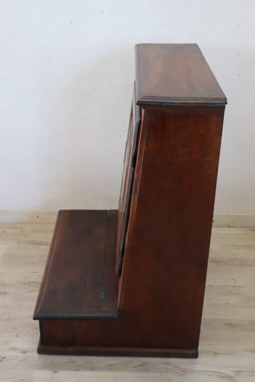 Inlaid Walnut Antique Kneeler - Side - Styylish