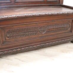 Carved Walnut Bench - Carving Detail - Styylish