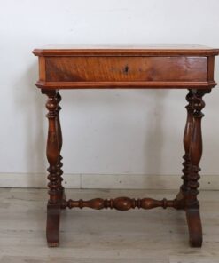 Walnut Antique Side Table - Full - Styylish