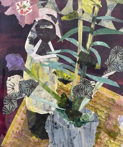 Collage Painting by Mara Wagner- detail view- Styylish