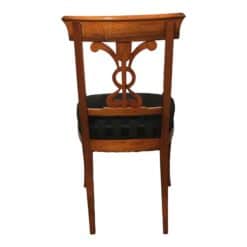 Set of six Biedermeier walnut chairs- back view- Styylish