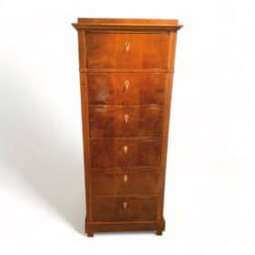 Biedermeier Pillar Chest of Drawers, around 1820/25