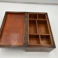 Walnut Biedermeier Box - Interior Compartments - Styylish