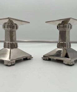 Art Deco Bronze Candlesticks - Decoration Detail - Styylish