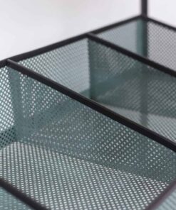 Perforated Metal Console Tables - Tray Detail - Styylish