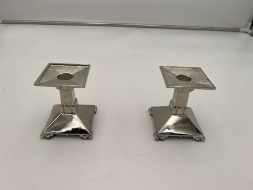 Art Deco Bronze Candlesticks - Full - Styylish