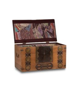 African Style Wooden Chest - Open Top - Styylish
