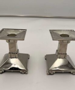 Art Deco Bronze Candlesticks - Set - Styylish