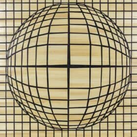 Kinetic Straw Marquetry Artwork