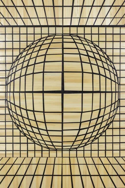 Kinetic Straw Marquetry Artwork - Full Detail - Styylish