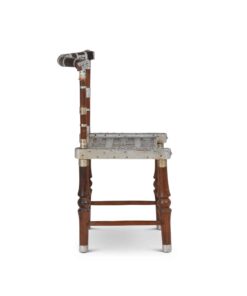 Chair with Hammered Metal - Side - Styylish