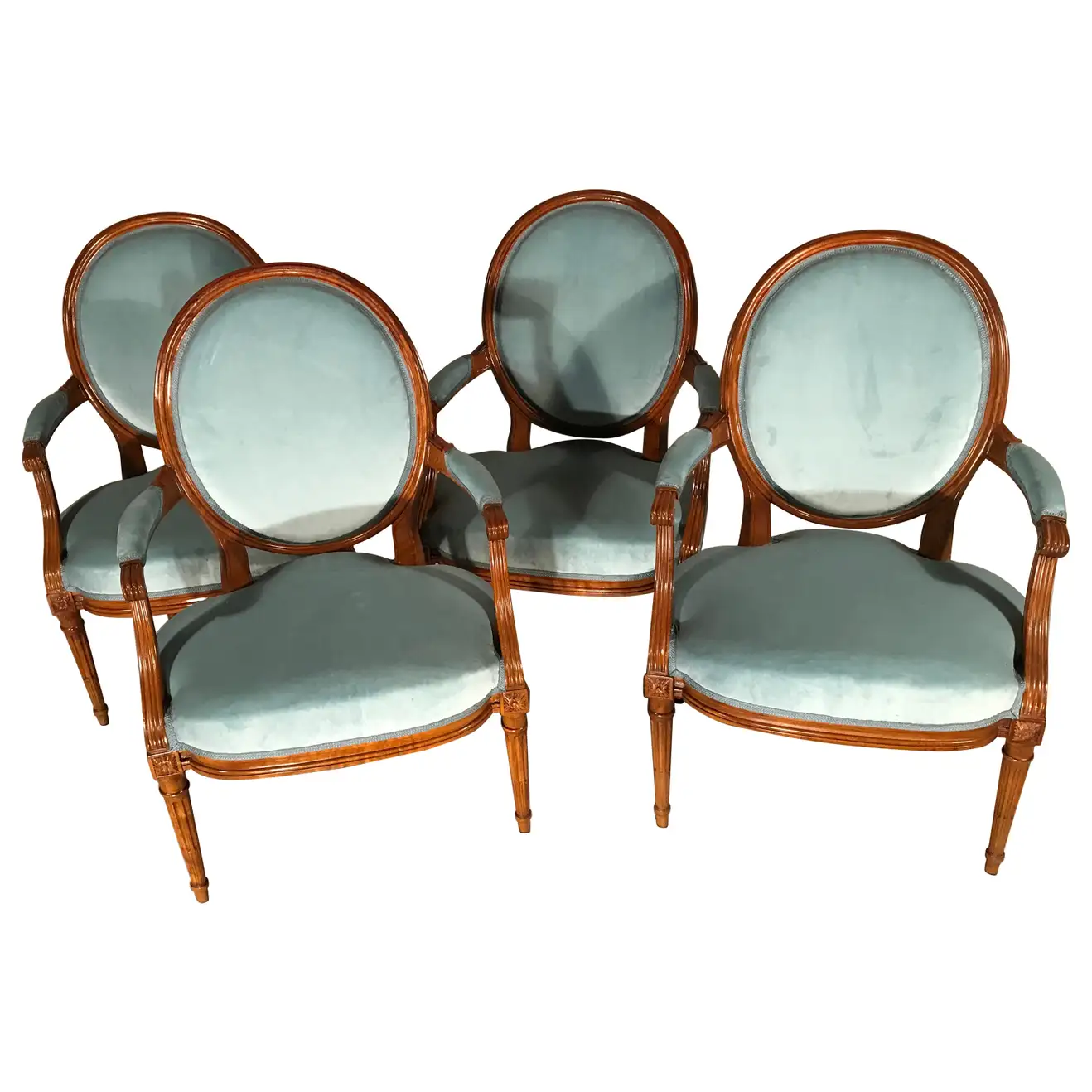 Set of 4 Louis XVI Armchairs- Styylish