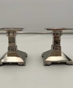 Art Deco Bronze Candlesticks - Set of Two - Styylish