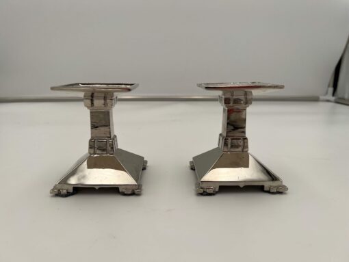 Art Deco Bronze Candlesticks - Set of Two - Styylish