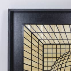 Kinetic Straw Marquetry Artwork - Edge Detail - Styylish