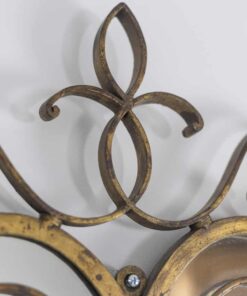 Gilded Iron Mirror - Top Frame Detail - Styylish