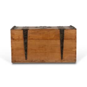 African Style Wooden Chest, 20th century