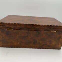 Walnut Biedermeier Box - Back Hinges - Styylish