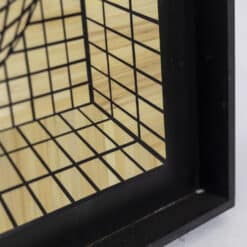 Kinetic Straw Marquetry Artwork - Marquetry Corner Detail - Styylish