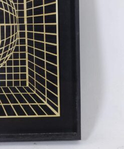 Straw Marquetry Panel Artwork - Right Edge Detail - Styylish