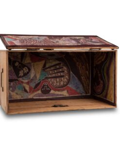 African Style Wooden Chest - Interior - Styylish