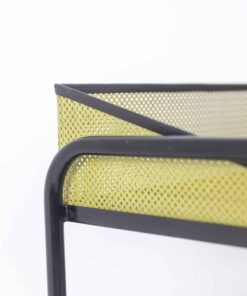 Perforated Metal Console Tables - Metal Edge Detail - Styylish