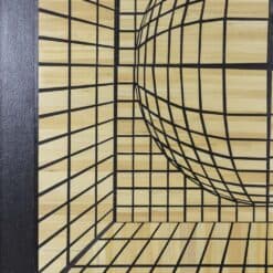 Kinetic Straw Marquetry Artwork - Left Side Detail - Styylish