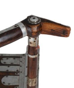 Chair with Hammered Metal - Wood Detail - Styylish