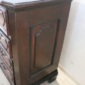 17th Century Italian Louis XIV Antique Walnut Chest of Drawers