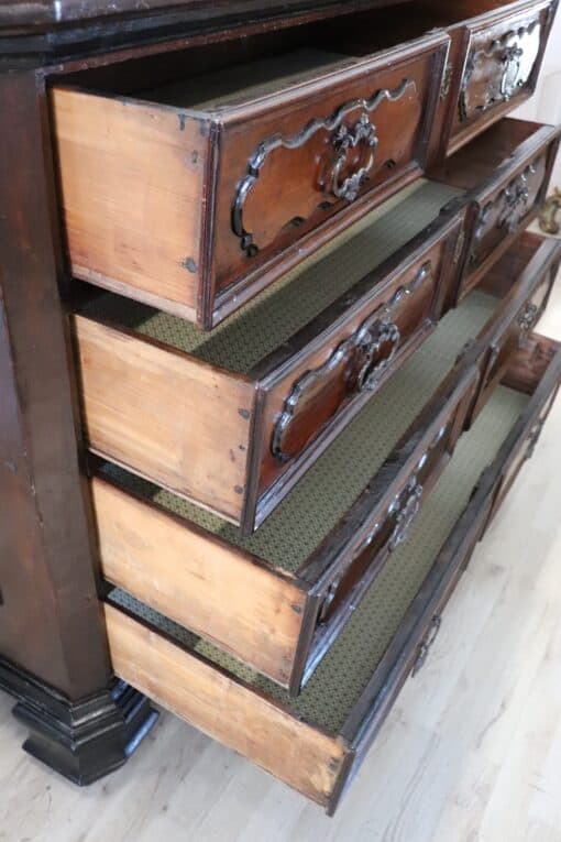 Antique Walnut Chest of Drawers - Drawer Interior - Styylish