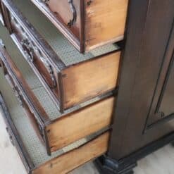 Antique Walnut Chest of Drawers - Drawers Open - Styylish