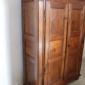 18th Century Italian Antique Walnut Wardrobe or Armoire