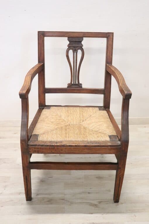 Louis XVI Walnut Armchair - Full - Styylish