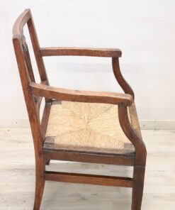 Louis XVI Walnut Armchair - Side - Styylish